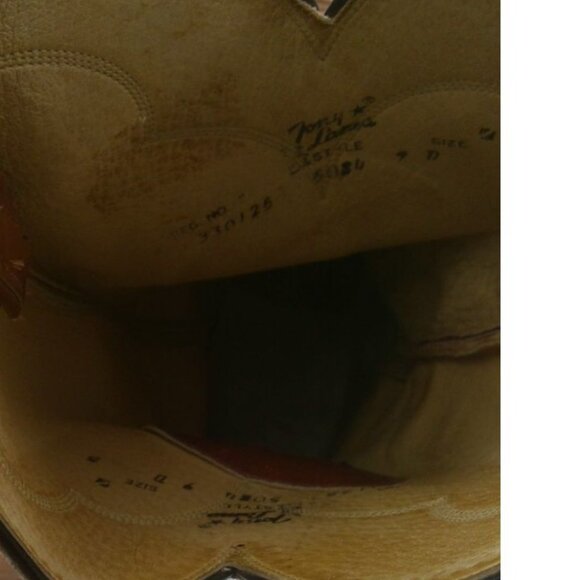 Tony Lama 5084 Men's Western Cowboy Rancher Boots Leather Brown USA - Size 9 D - Picture 7 of 8